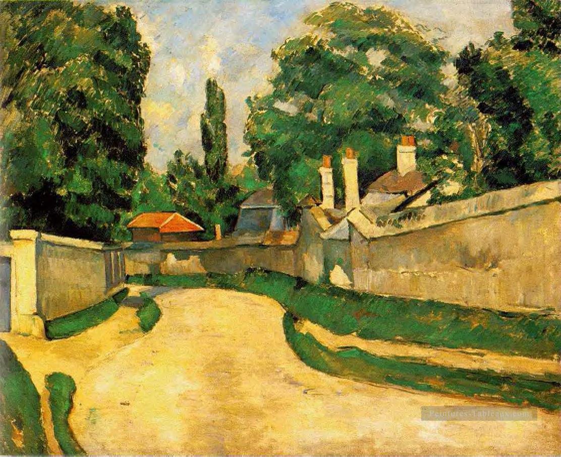 Maisons le long d’une route Paul Cézanne Peintures à l'huile
